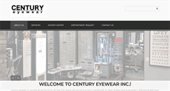 Desktop Screenshot of centuryeyewear.com