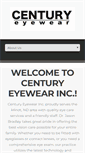 Mobile Screenshot of centuryeyewear.com